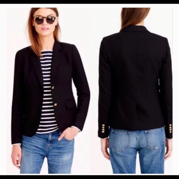 J. Crew black schoolboy blazer jacket style 05157 - Picture 5 of 11
